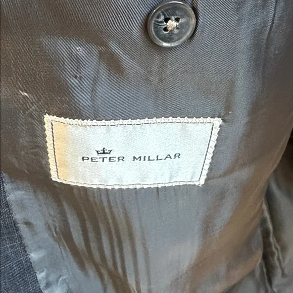 Peter Millar Men's Classic Gray pinstripe suit